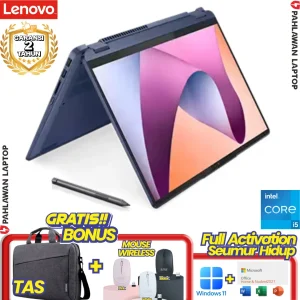 Laptop LENOVO FLEX 5-3HID Flip TouchScreen Core i5 1335U RAM 16 GB SSD 512 GB Abyss Blue GARANSI 2 Tahun