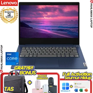Laptop LENOVO IdeaPad Slim 3-2AID CORE i7 13620H RAM 16 GB SSD 512 GB 14 Inch Abbys Blue GARANSI 2 Tahun