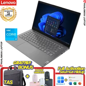Laptop LENOVO IdeaPad Slim 3 CPID Core i3 1215U RAM 8GB SSD 256 GB Arctic Grey GARANSI 2 Tahun