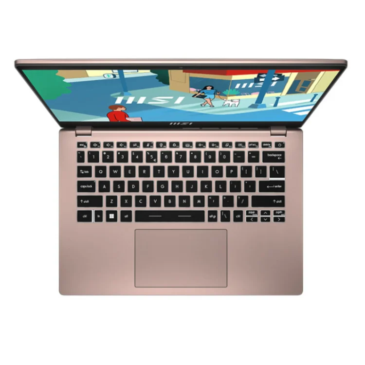 Laptop MSI MODERN 14-C12MO BEIGE ROSE - CORE i5 1235U 8GB SSD 512 GB GARANSI 2 Tahun - Gambar 2