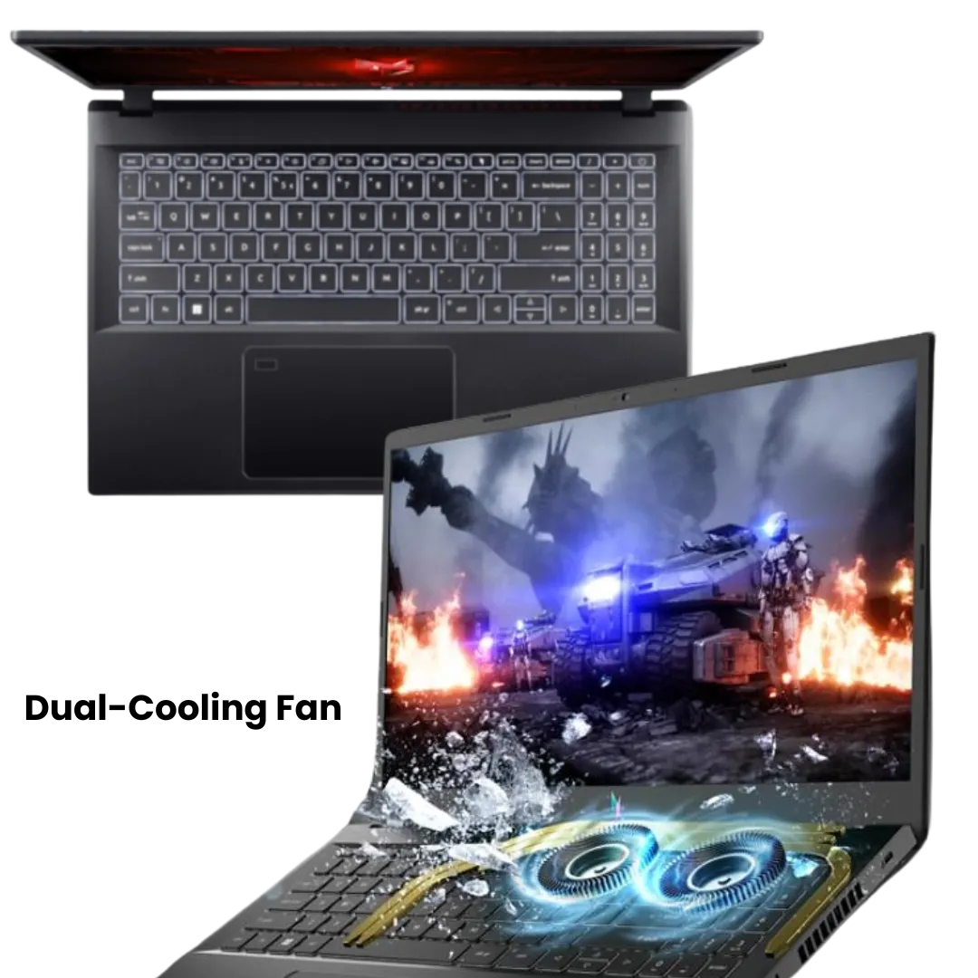 Laptop ACER NITRO V5 AN515-542G Gaming Black - Core i5-13420H VGA NVIDIA RTX2050 GARANSI 2 Tahun - Gambar 2