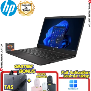 Laptop HP 255 Ryzen 5 5500U RAM 8GB SSD 256GB Black GARANSI 1 Tahun