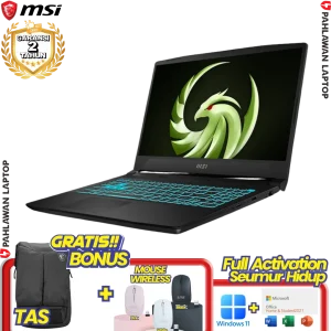 Laptop MSI BRAVO 15-B7ED Black - Ryzen 5 7535HS VGA Radeon RX6550 RAM 8GB SSD 512GB