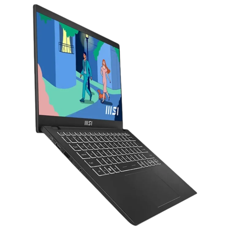 Laptop MSI MODERN 14-C12M.817 Black - Core i5 1235 8GB SSD 512GB GARANSI 2 Tahun - Gambar 2