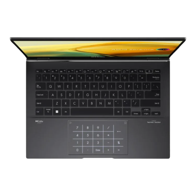 ASUS ZenBook UM3402YA-OLEDS551 TouchScreen Ryzen 5 5625U RAM 8 GB SSD 512GB Black GARANSI 2 Tahun - Gambar 2