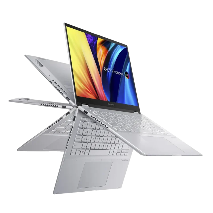 ASUS VivoBook S 14 Flip TN3402YA-VIPS554 TouchScreen Ryzen 5 7530 RAM 16 GB SSD 512GB Cool Silver GARANSI 2 Tahun - Gambar 2