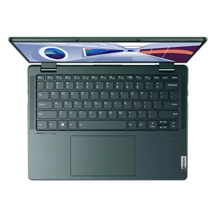 Laptop LENOVO YOGA 6-1PID Flip TouchScreen 100% sRGB Ryzen 5 7530U RAM 16 GB SSD 512 GB Dark Teal Metal GARANSI 2 Tahun - Gambar 2