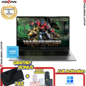 Laptop ADVAN TRANSFORMER BOOK Grey - INTEL N100 RAM 4GB eMMC 128GB GARANSI 1 Tahun