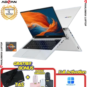 Laptop ADVAN WorkPlus Grey - Ryzen 5 6600H RAM 16 GB SSD 512 GB GARANSI 1 Tahun