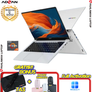 Laptop ADVAN WorkPlus Grey - Ryzen 7 7735HS RAM 16 GB SSD 512 GB GARANSI 1 Tahun