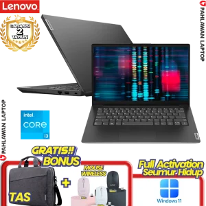 Laptop LENOVO V14-CBID DOS Core i3-1215U RAM 8GB SSD 256 GB Grey GARANSI 2 Tahun