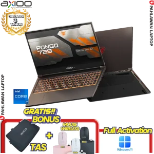 Laptop AXIOO PONGO 725 Gaming - Core I7 12650H NVIDIA RTX 2050 Garansi 3 TAHUN