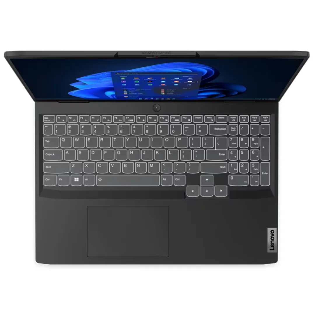 Laptop LENOVO IdeaPad GAMING 3-JKID Ryzen 5 7535HS VGA NVIDIA RTX 4050 RAM 8 GB DDR5 SSD 512 GB Onxy Grey GARANSI 2 Tahun - Gambar 2