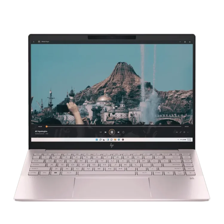Laptop HP Pavilion Plus 14-EY0018AU Ryzen 5 7540U RAM 16 GB SSD 512 GB Pink GARANSI 2 Tahun - Gambar 2