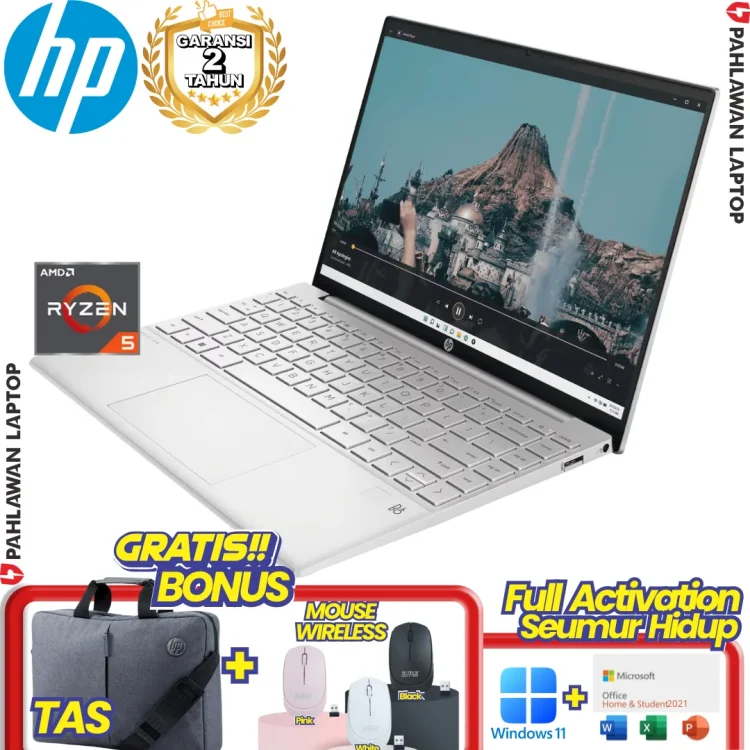 Laptop HP Pavilion Aero 13-BG0111AU RYZEN 5 8640U RAM 16 GB SSD 512 GB Silver Slim 0,999 Kg