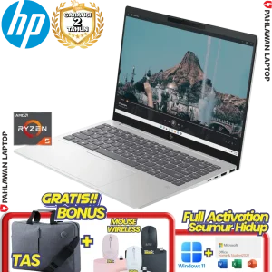 Laptop HP Pavilion Plus 14-EY0016AU Ryzen 5 7540U RAM 16 GB SSD 512 GB Silver GARANSI 2 Tahun