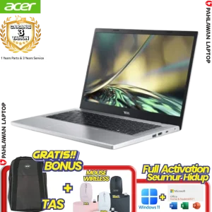 Laptop ACER Aspire A314-R897 Silver- Ryzen 5 7520U RAM 8GB DDR5 SSD 512GB