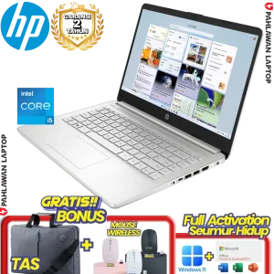 Laptop HP 14S-DQ4029TU Core i5 1155G7 RAM 8GB SSD 512 GB White GARANSI 2 Tahun
