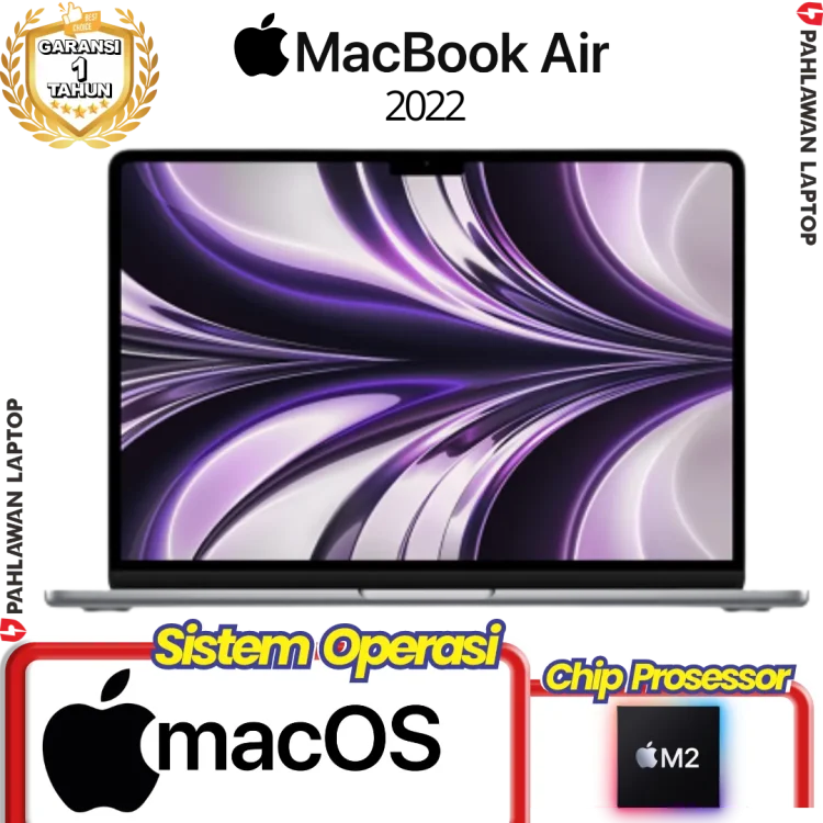 Apple MacBook Air 13 2022 Chip M2 RAM 8 GB SSD 256 GB Space Grey