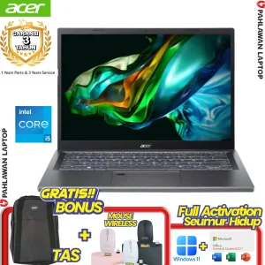 Laptop ACER ASPIRE A514-57Q8 Core i5-1335U RAM 8 GB SSD 256 GB Steel Grey