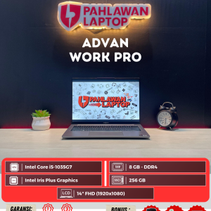 Laptop Advan Work Pro Intel Core i5-1035G7/Ram 8GB/SSD 256GB/Intel Iris Xe/Layar 14"