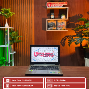 Laptop Asus A456UR Intel Core i5-6200U/Ram 8GB/SSD 120GB/HDD 1TB/NVIDIA 930MX 2GB/Layar 14"