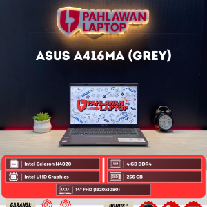 Laptop Asus A416MA Intel Celeron N4020/Ram 4GB/SSD 256GB/Layar 14" (Grey)