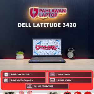 Laptop Dell Latitude 3420 Intel Core i5-11th gen/Ram 16GB/SSD 512 GB/Layar 14"