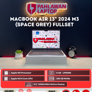MacBook Air 13" 2024 Apple M3/8/256 SpaceGrey Fullset