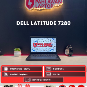 Dell Latitude 7280 Intel Core i5-6th gen/Ram 8GB/SSD 512GB/Layar 12,5"