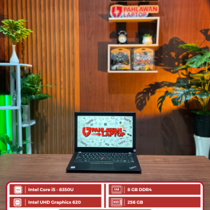 Laptop ThinkPad X280 Intel Core i5-8th gen/Ram 8GB/SSD 256GB/Layar 12,5" TouchScreen