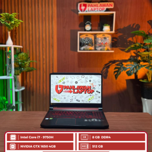 ACER NITRO 5 - AN515-54 Intel Core i7-9750H/Ram 8GB/SSD 512GB/NVIDIA GTX1650 4GB/Layar 15"FHD IPS 120Hz Black