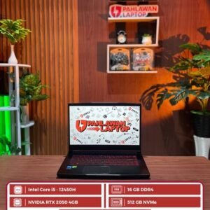 MSI THIN GF63 12UCX Intel Core i5-12th gen/Ram 8GB/SSD 512GB/RTX 2050 4GB/Layar 15,6" FHD IPS 144Hz