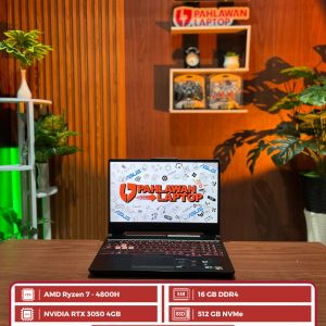 ASUS TUF Gaming A15 FA506IC AMD Ryzen 7-4800H/Ram 16GB/SSD 512GB/RTX 3050 4GB/Layar 144Hz