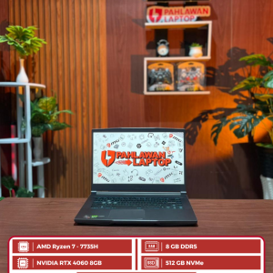 MSI THIN A15 B7VF AMD Ryzen 7 - 7735H/Ram 8GB/SSD 512/RTX 4060 8GB/Layar 15" 144Hz