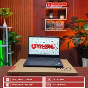 Lenovo LOQ 15IRH8 Intel Core i5-12450H/Ram 16GB/SSD 512GB/RTX 3050 6GB/Layar 15" 144hz