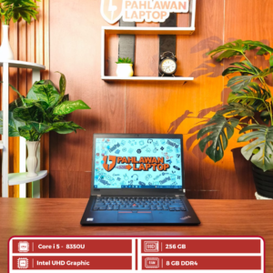 Thikpad T480S Core i 5 8350U/ RAM 8 GB/ SSD 256 GB/ Ukuran Layar 14"