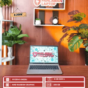 HP PROBOOK 445 G-9 RYZEN 5-5625U/ RAM 8 GB/ SSD 256 GB/ Ukuran Layar 14"