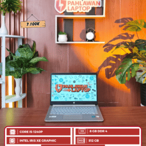 HP 14S-DQ5000TU CORE I5-1240P/ RAM  8 GB/ SSD  512 GB/ Ukuran Layar 14"
