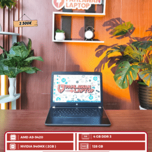 HP 14-BW0XX AMD A9-9420/ RAM 4 GB/ SSD 128 GB/ Ukuran Layar 14" HD