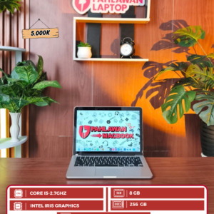 APPLE MACBOOK PRO 13" 2015 CORE I5-2.7GHZ/ RAM 8 GB/ SSD  256 GB/ Ukuran Layar 13 "