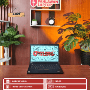 Thinkpad T14 Gen - 1 CORE I5-10310U/ RAM 16 GB/ SSD  256 GB/ Ukuran Layar 14"